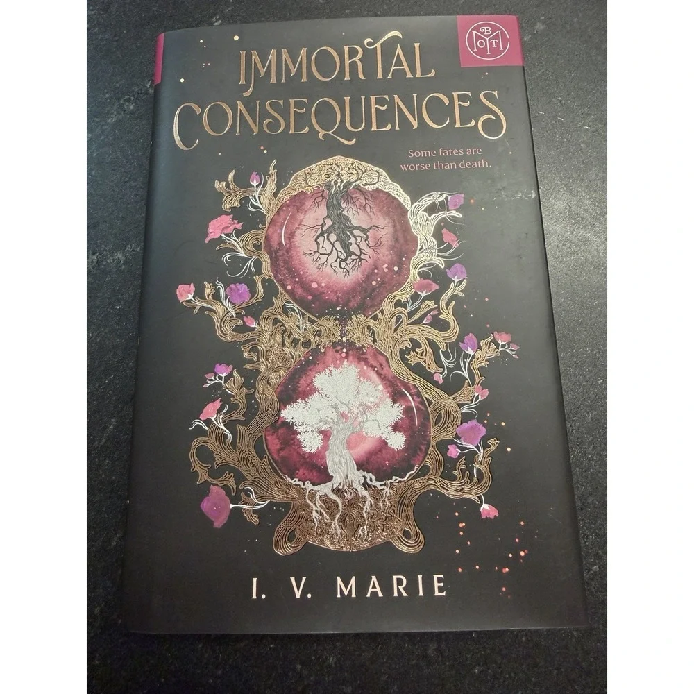 Immortal Consequences by I.V. Marie Hardcover YA Fiction Book of the Month 2025